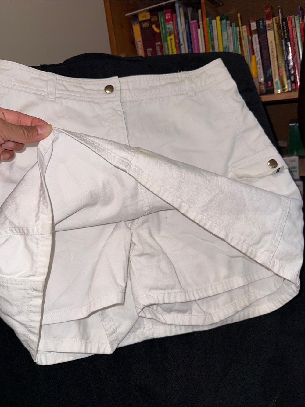 Covington White Cargo Skort with Side Pocket - Picture 2 of 4